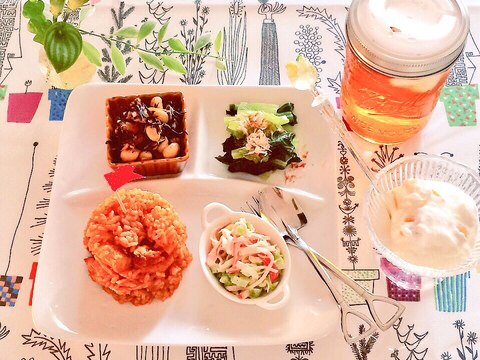 残り物で簡単ワンプレートお子様ランチ風 レシピ 作り方 By 食いしん坊ともりん 楽天レシピ